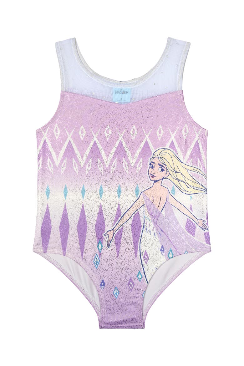Frozen Queen Elsa Gymnastics Leotard and Shorts Set, Alternate, color, Lavender Elsa