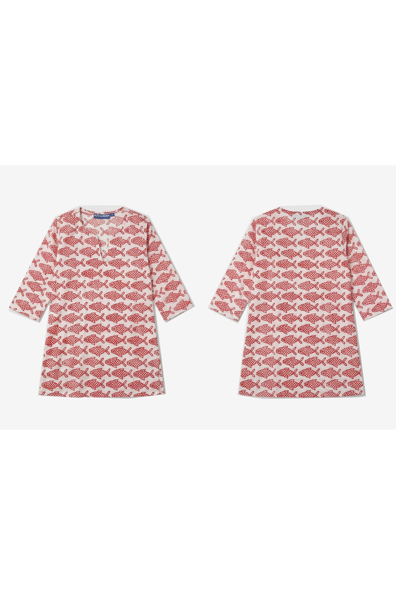 Girls Classic Kurta(Toddler, Little Kid, Big Kid), Main, color, Red Coi