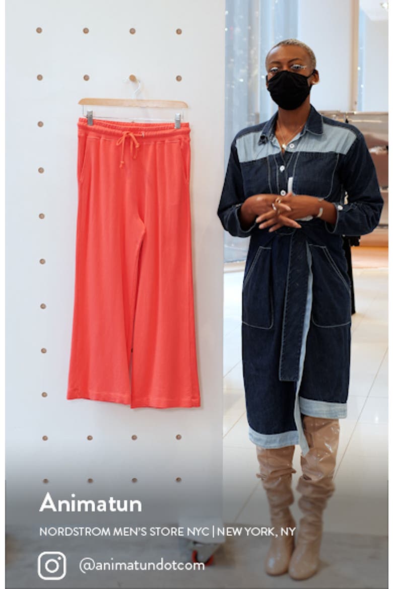 Wide Leg Crop Sweatpants video