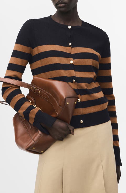 Split Cuff Button Front Cardigan (Regular & Plus)