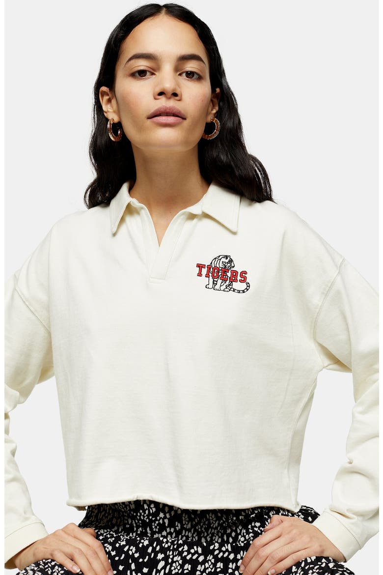 Tigers Rugby Polo Shirt, Alternate, color, WHITE MULTI