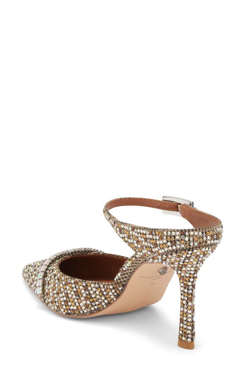 Kurt Geiger London Embellished Pointed Toe Ankle Strap Pump In Multi