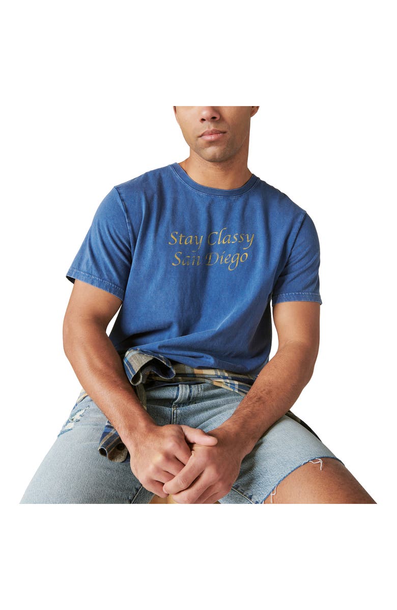 Lucky Brand Anchorman Cotton Graphic Tee, Alternate, color, 