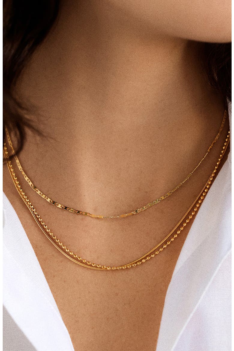 Anita Set of 3 Water Resistant Necklaces, Alternate, color, GOLD