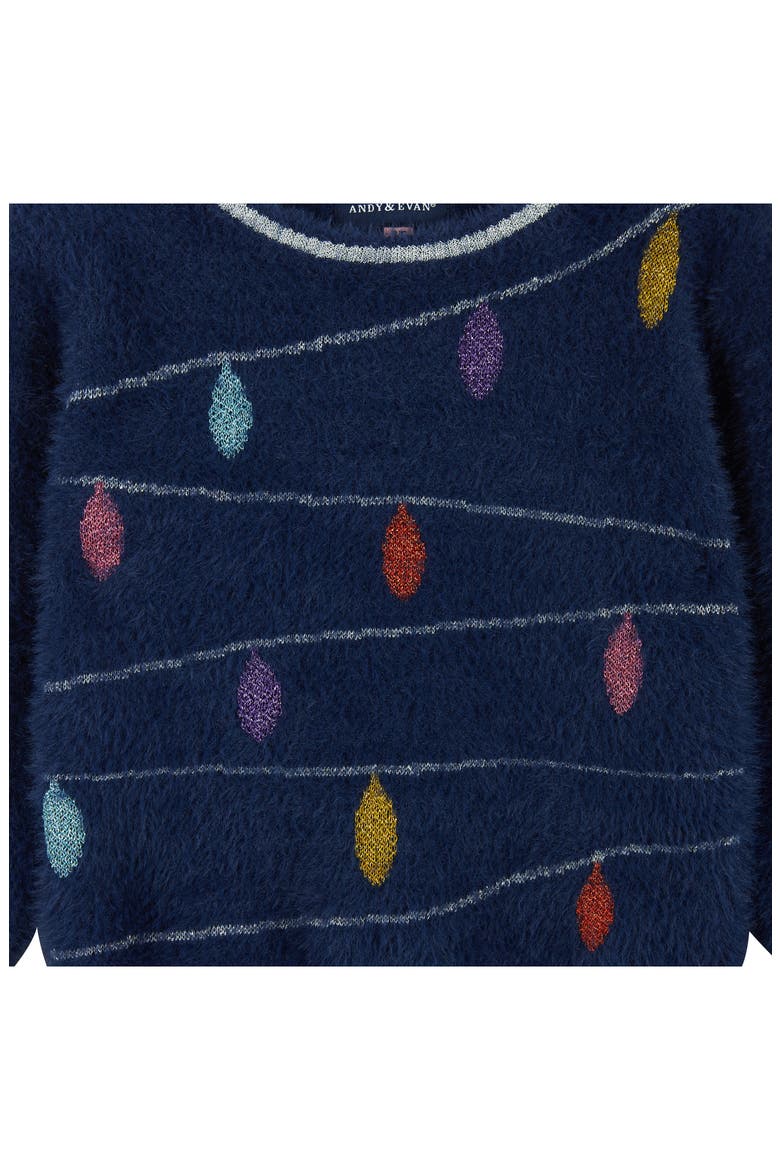 Holiday Lights Metallic Sweater & Leggings Set, Alternate, color, HOLIDAY LIGHTS