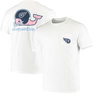 vineyard vines Men's Vineyard Vines White Tennessee Titans Team Whale Helmet T-Shirt