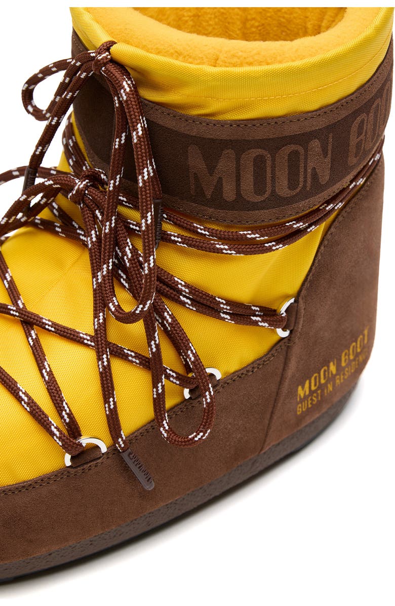 Moon Boot<sup>®</sup> x Guest In Resident Icon Low Boot, Alternate, color, Sunflower/ Cocoa