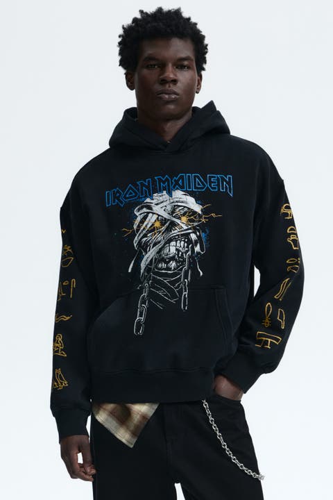 Oversized fit printed hoodie