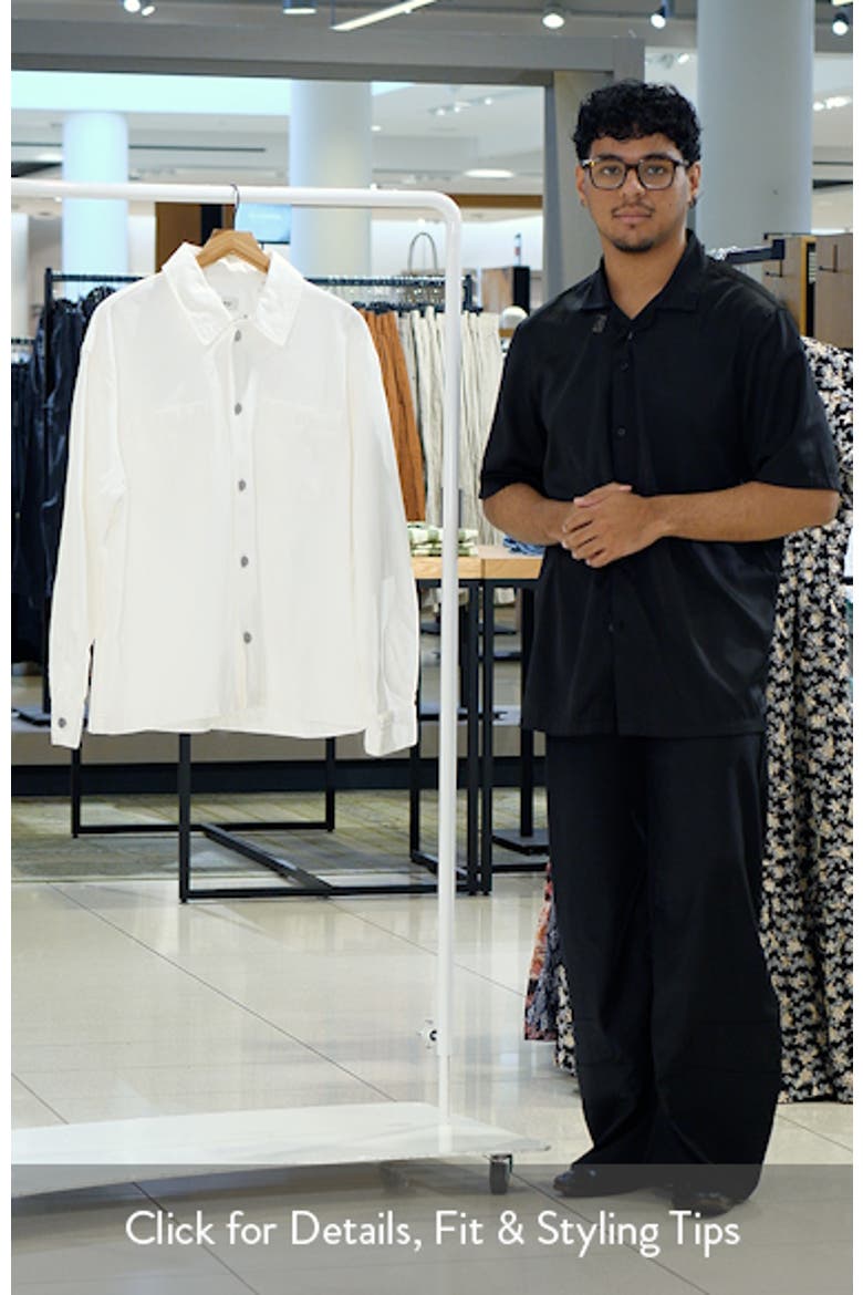 Cotton Blend Shirt Jacket video