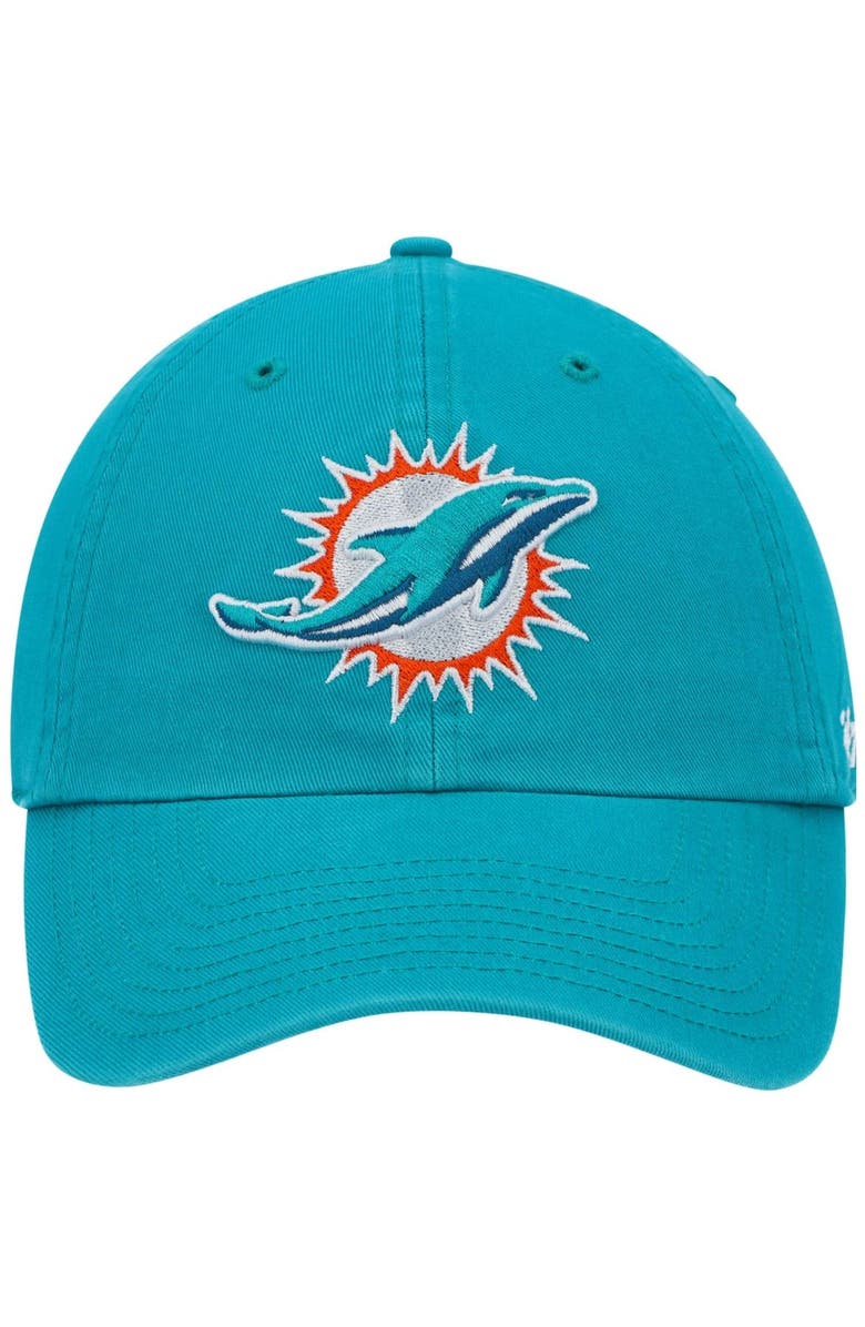 '47 Men's '47 Aqua Miami Dolphins Primary Clean Up Adjustable Hat, Alternate, color, Aqua