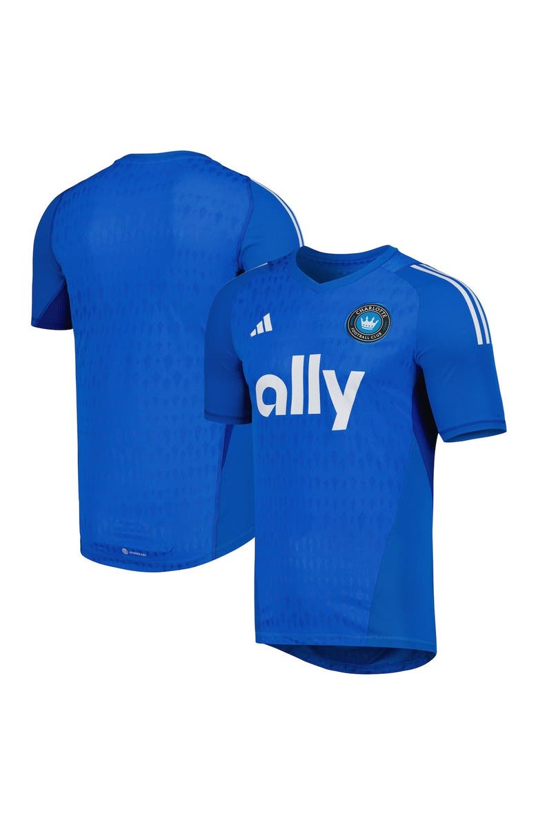 adidas Men's adidas Blue Charlotte FC 2023 Replica Goalkeeper Jersey, Main, color, 