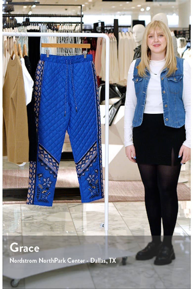 Macaw Forest Quilted Ankle Pants video