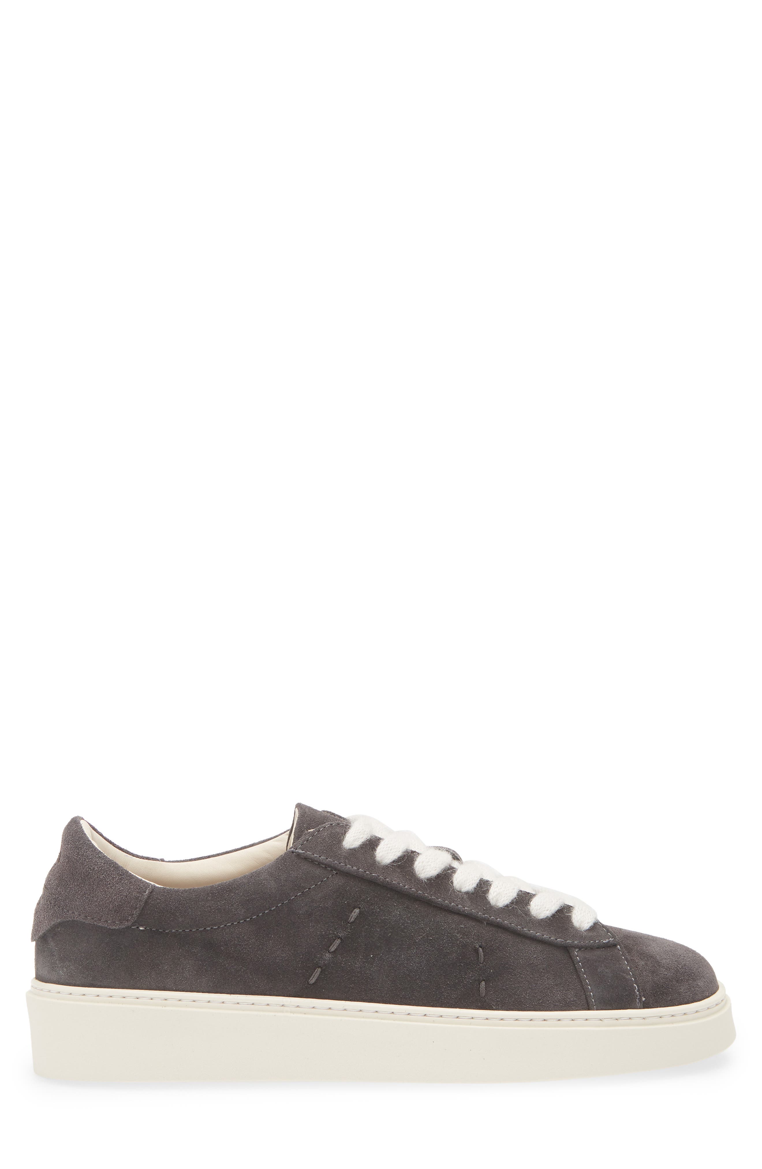 Eleventy Suede Low Top Sneaker, Alternate, color, Carbon
