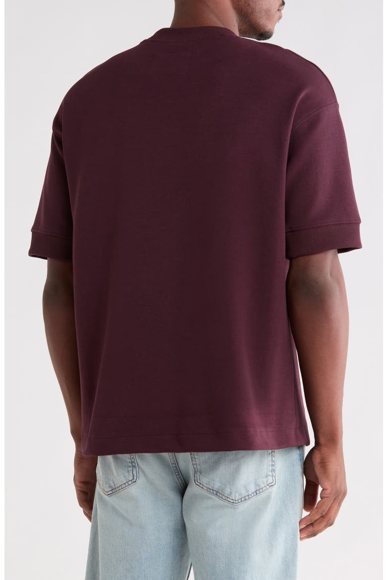 Heavyweight Crewneck T-Shirt, Alternate, color, WINE