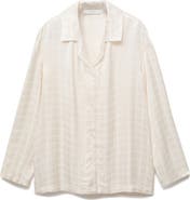 MANGO Check Pajama Top