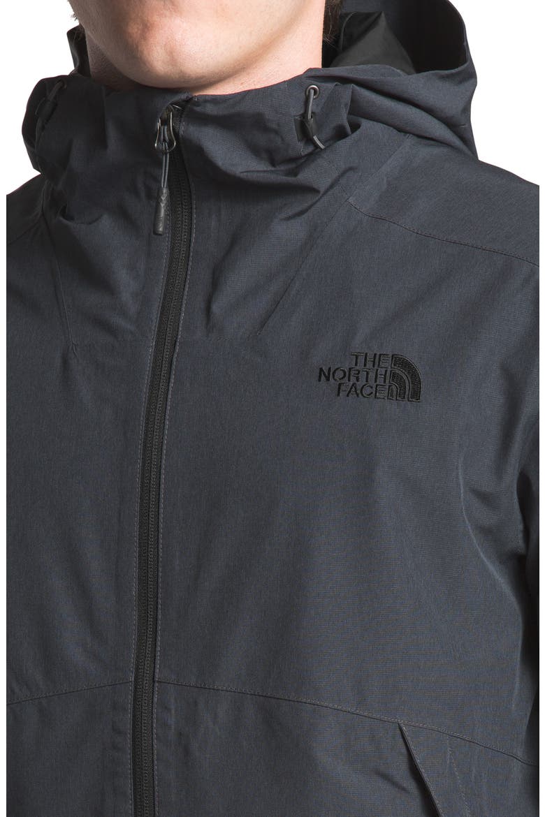 Millerton Hooded Waterproof Jacket, Alternate, color, ASPHALT GREY TWEED