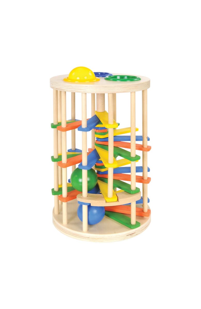 Kaplan Early Learning Company Wooden Spiral Hammer Tower, Alternate, color, Multicoloured