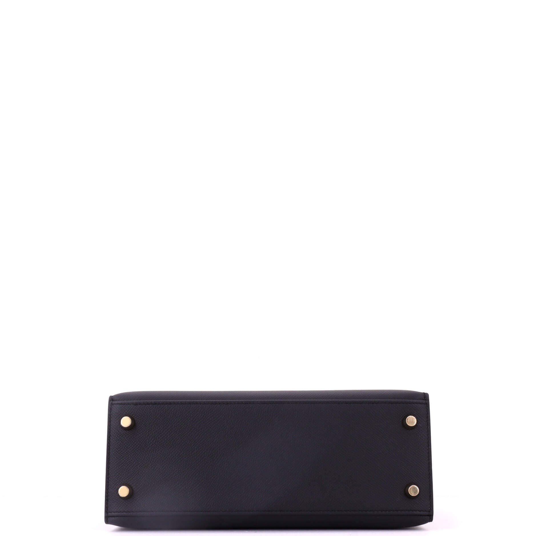Kelly Handbag Black Epsom with Gold Hardware 25, Alternate, color, Black