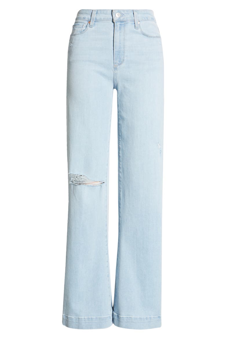 Leenah Ripped High Waist Wide Leg Jeans, Alternate, color, BROADWAY DESTRUCTED