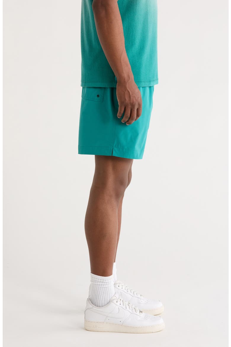 Amplified All Around Water Repellent Drawstring Shorts, Alternate, color, GREEN