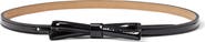 Kate Spade New York shoestring bow leather belt
