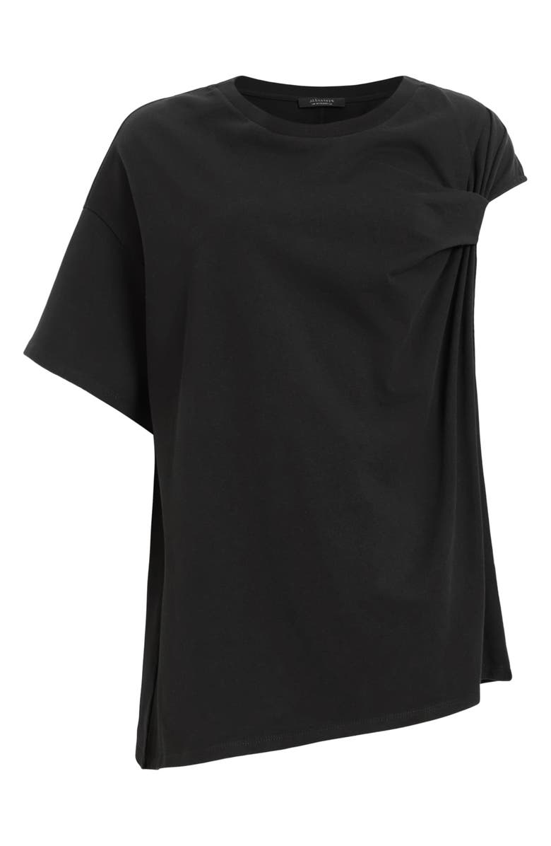 AllSaints Onyx Twist Sleeve T-Shirt, Alternate, color,