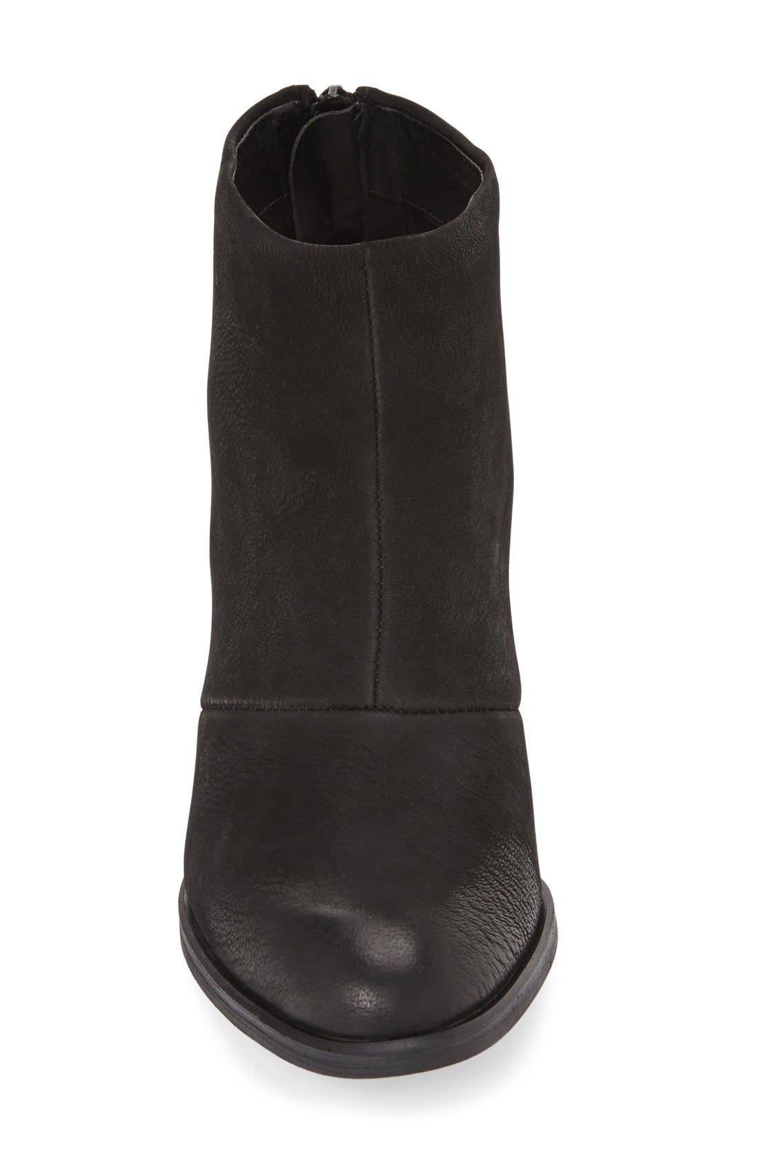 'Devyn' Ankle Bootie, Alternate, color, BLACK LEATHER