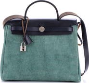 Pre-Owned Hermes Herbag Zip Criss Viking Toile and Leather 31
