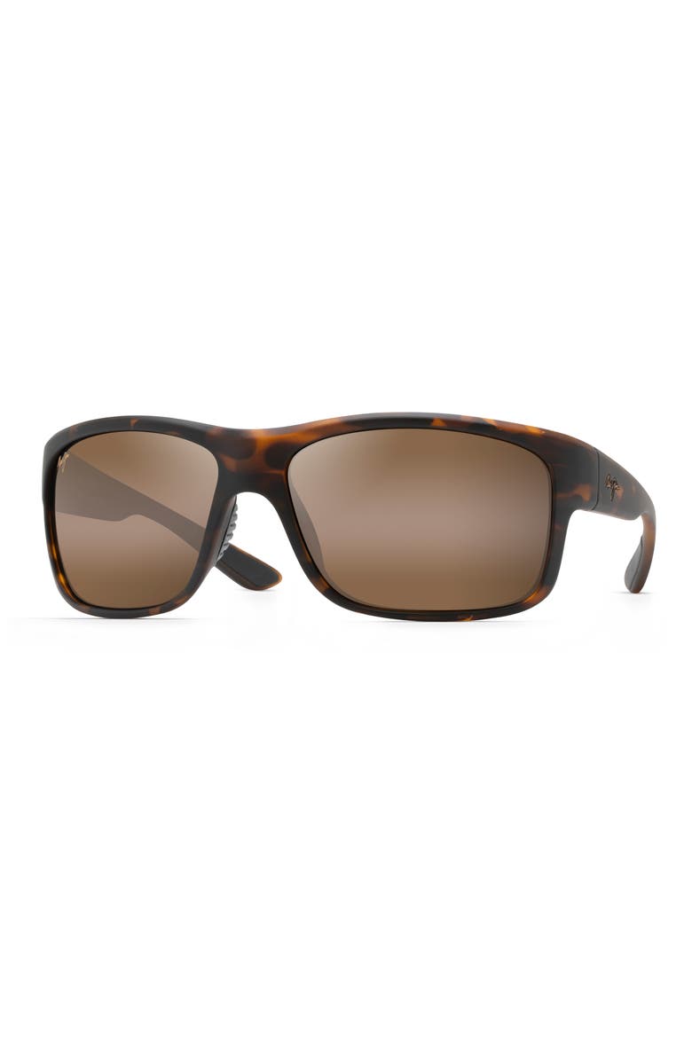 Southern Cross 63mm Ovresize Polarized Sunglasses, Alternate, color, TORTOISE/ HCL BRONZE GRADIENT