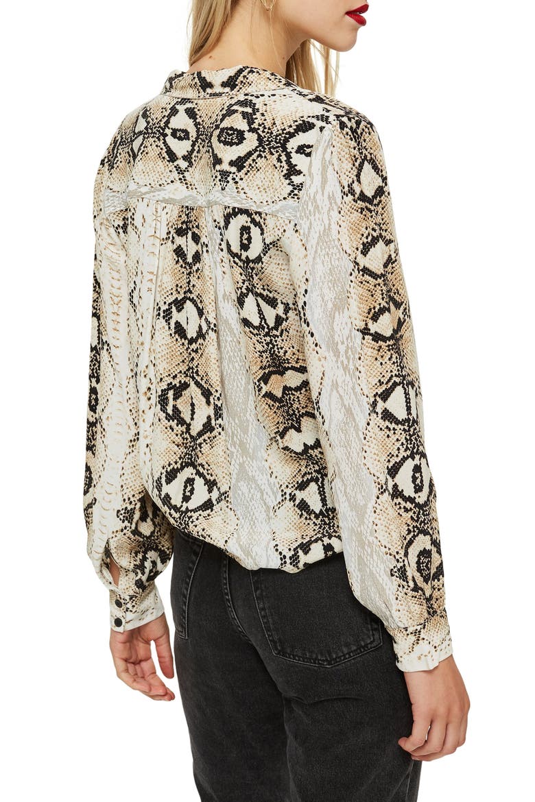 Jessica Print Shirt, Alternate, color, BLACK MULTI