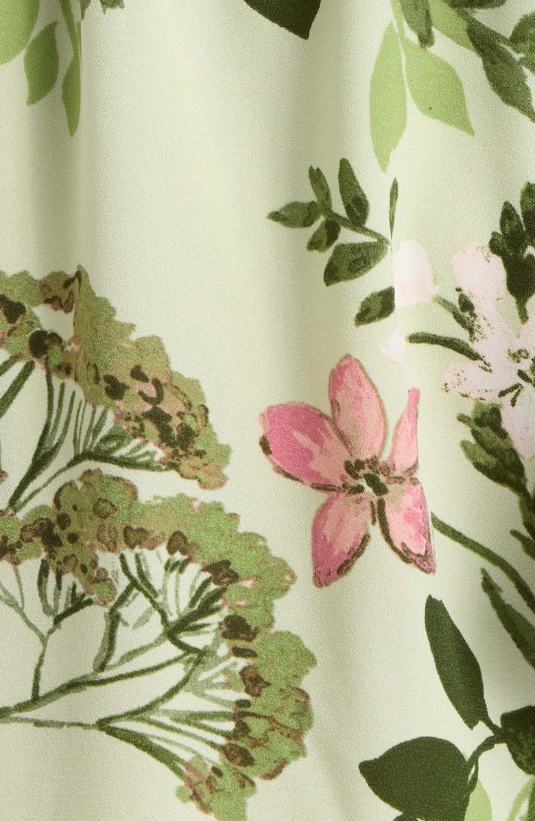 SUGARLIPS Zane Floral Lighthearted Trapeze Jumpsuit, Alternate, color, Green-Pink-Multi