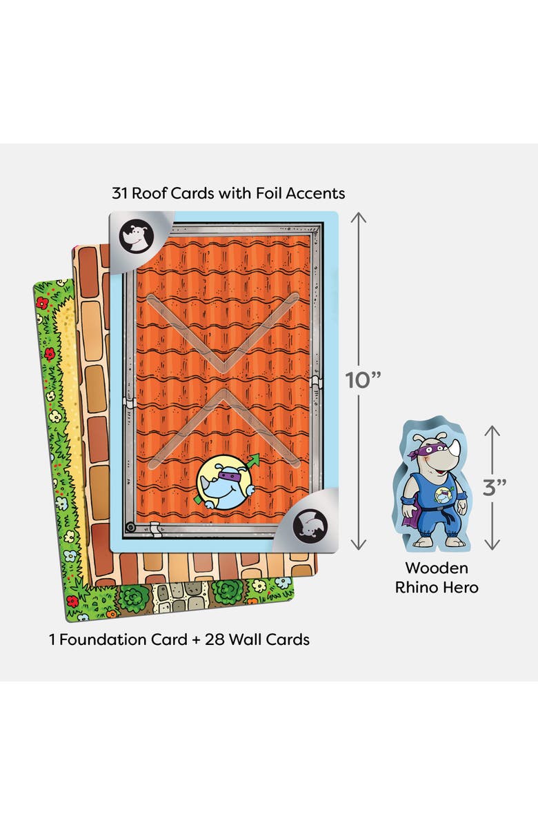 HABA Rhino Hero XXL - Giant Games Version of The Classic Super Hero Card Stacking Game for Team Building and Family Fun, Ages 8 Years and Up, Alternate, color, Multi