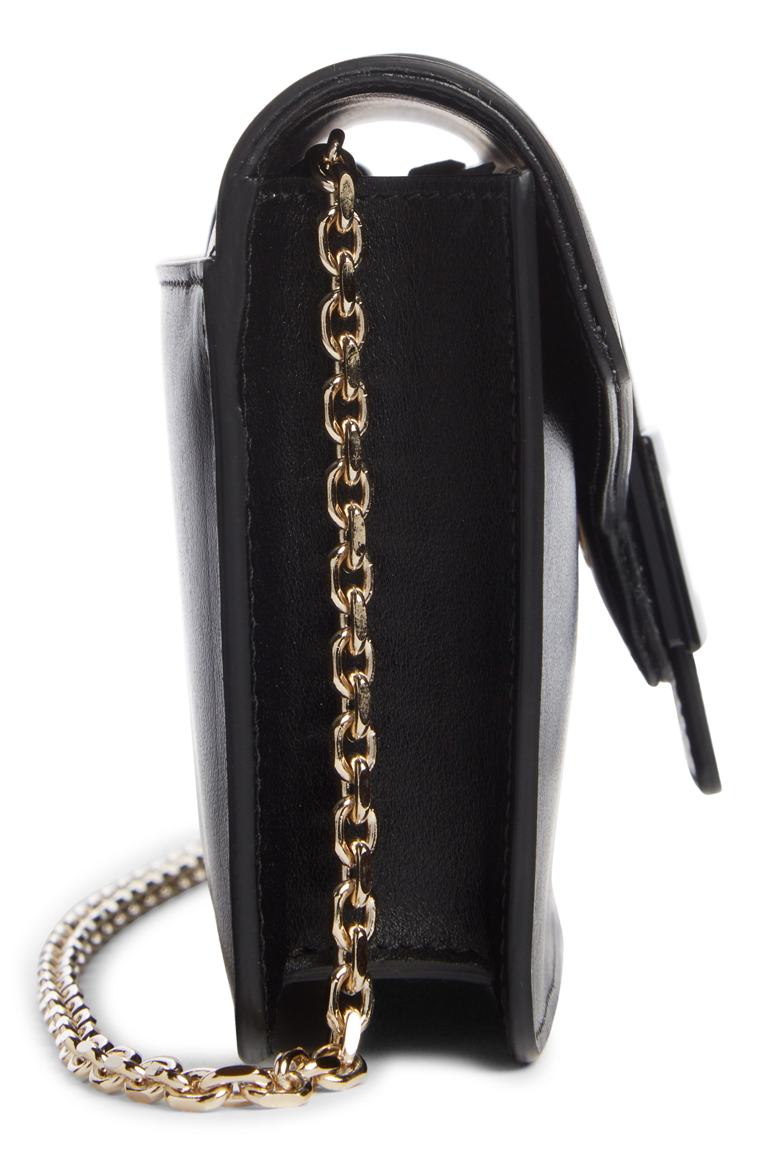 Roger Vivier Viv Leather Clutch, Alternate, color, 