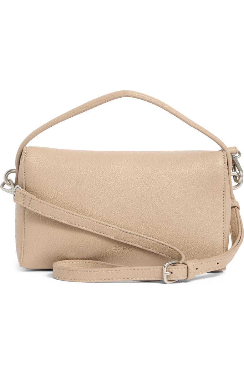BCBG Top Handle Mini Shoulder Bag, Alternate, color, Taupe