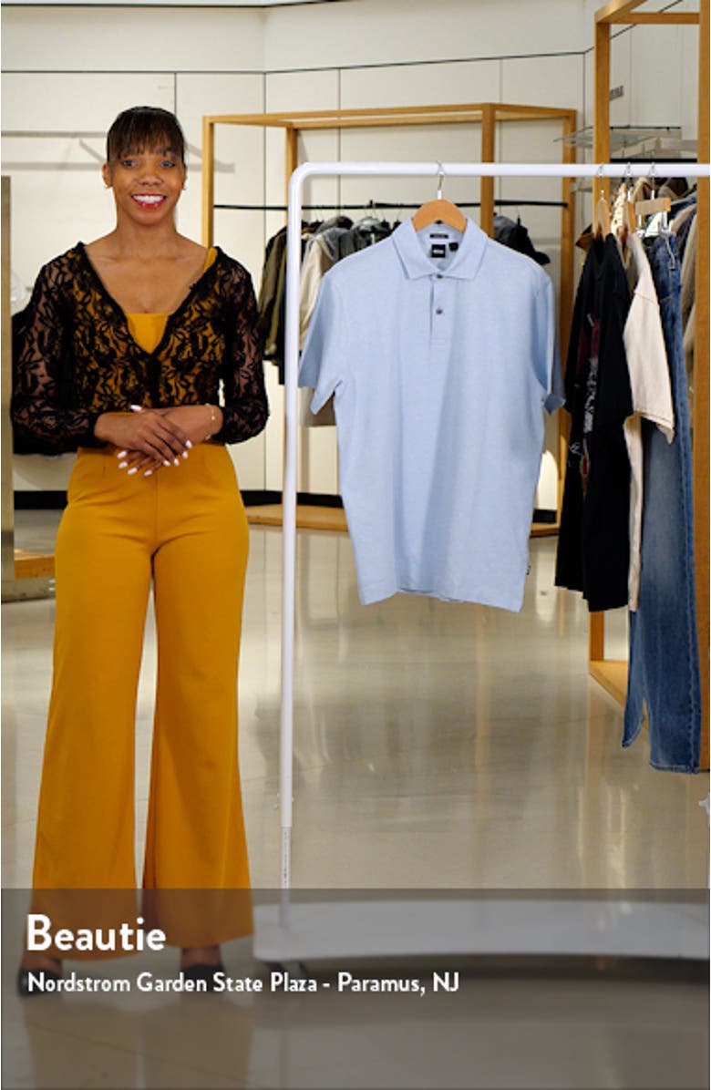 Press Slub Linen Blend Piqué Polo, sales video thumbnail