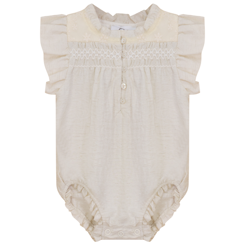 Woven Crinkle Bubble with Sheer Yoke (Baby)