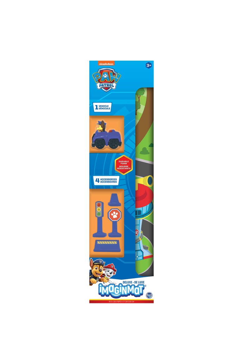 Deluxe Paw Patrol Floor Playmat & Toy Car, Alternate, color, Multicolored