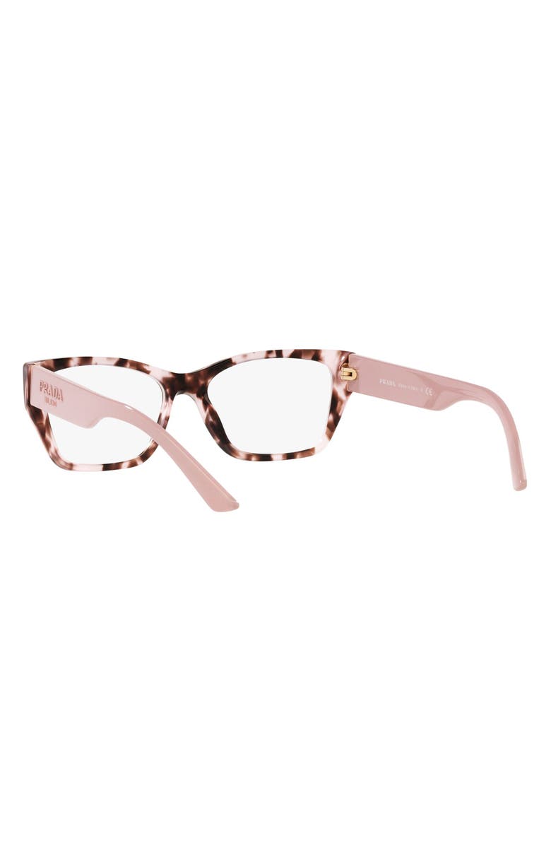 Prada 54mm Rectangular Optical Glasses, Alternate, color,