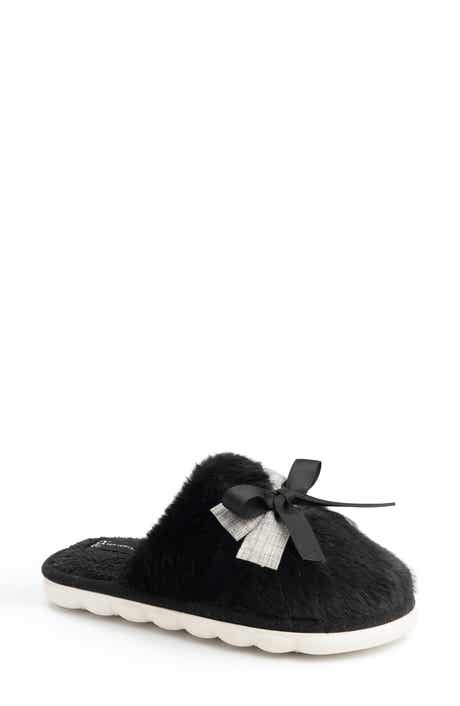 Bow Faux Fur Slipper