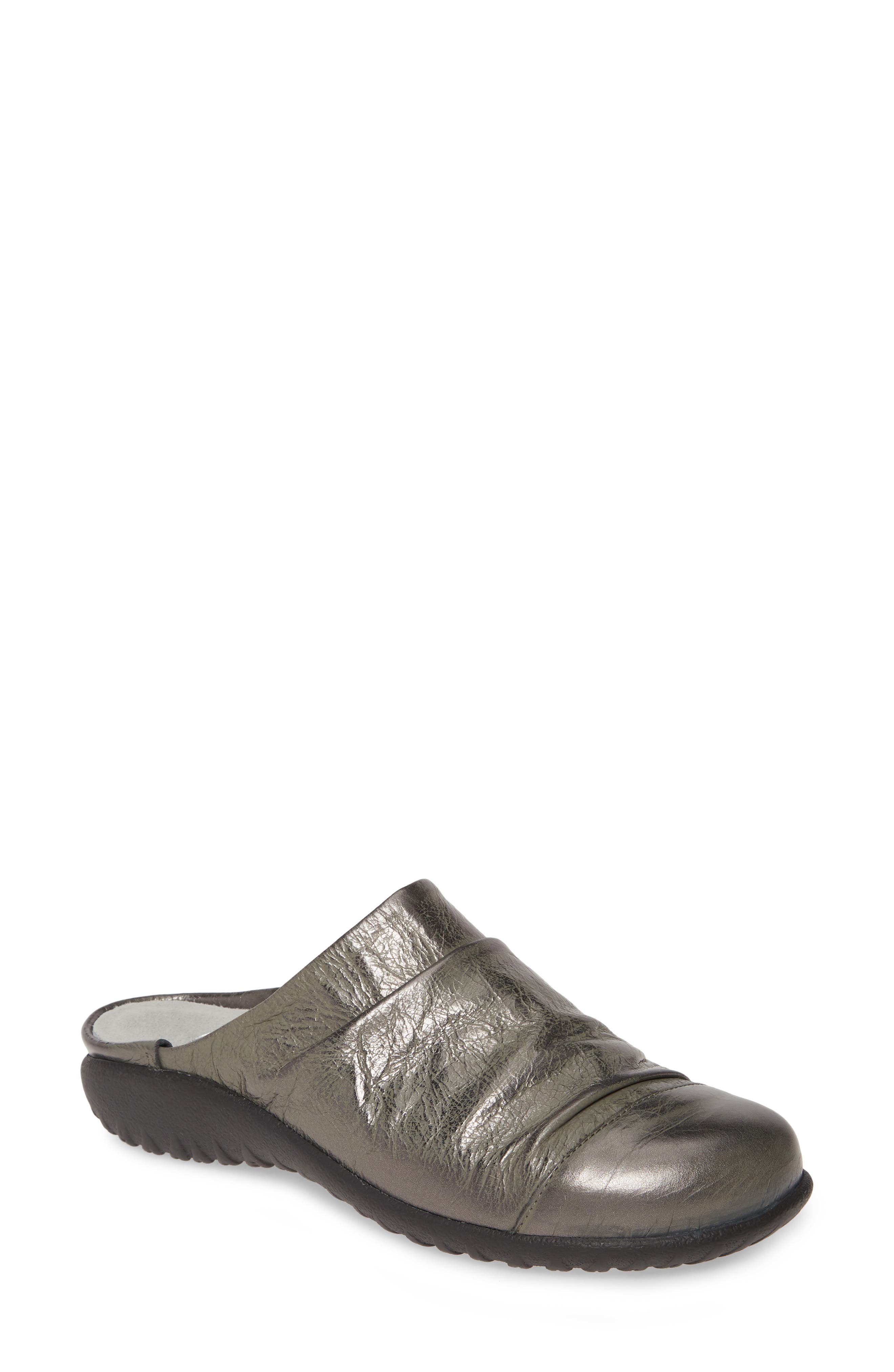 Paretao Mule, Main, color, CRINKLE STEEL LEATHER