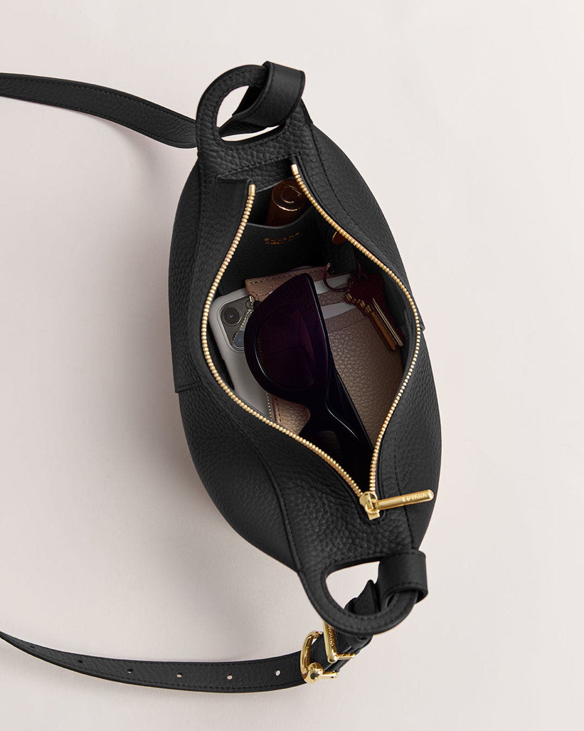 Cuyana Mini Paloma Bag, Alternate, color, Black