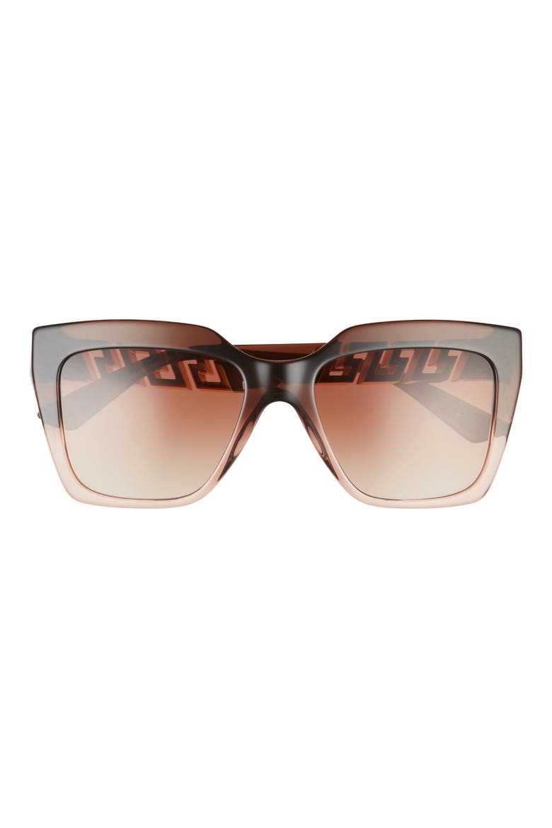56mm Gradient Square Sunglasses, Main, color, BROWN GRADIENT