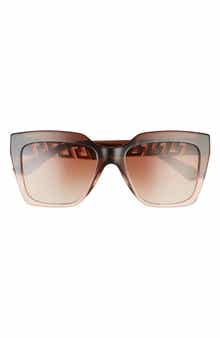 Versace 56mm Gradient Square Sunglasses