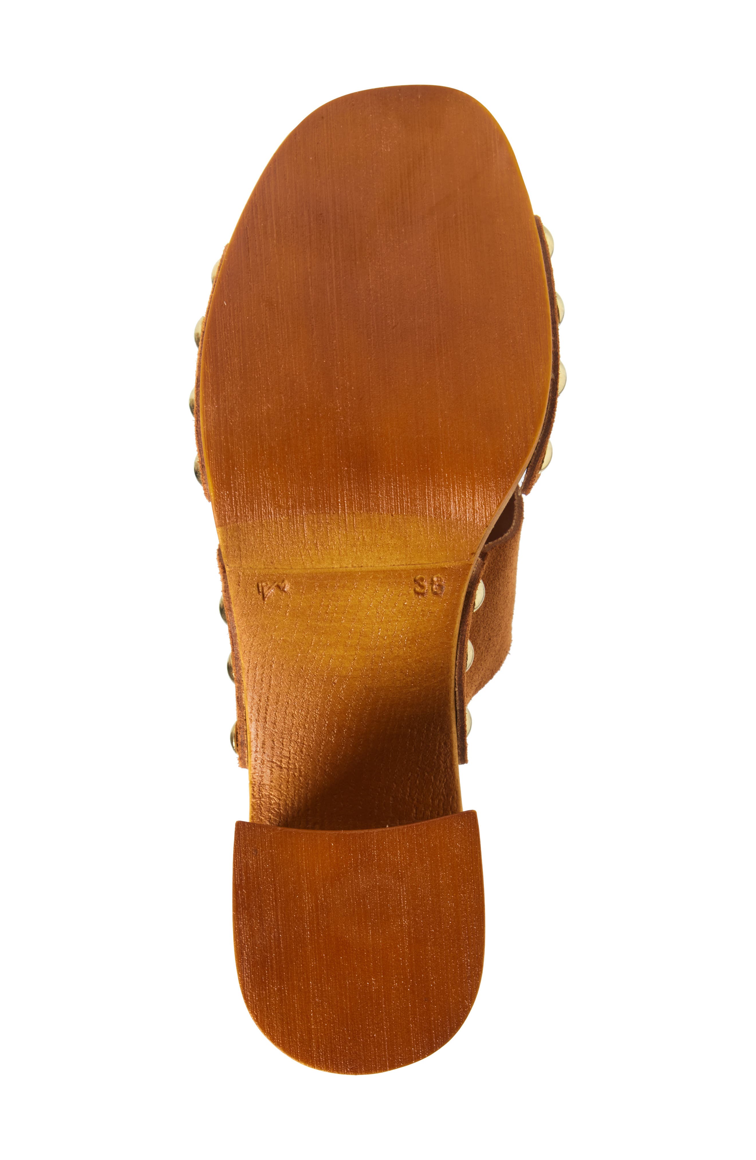 Chocolat Blu Magee Platform Slide Sandal, Alternate, color, Rust Suede