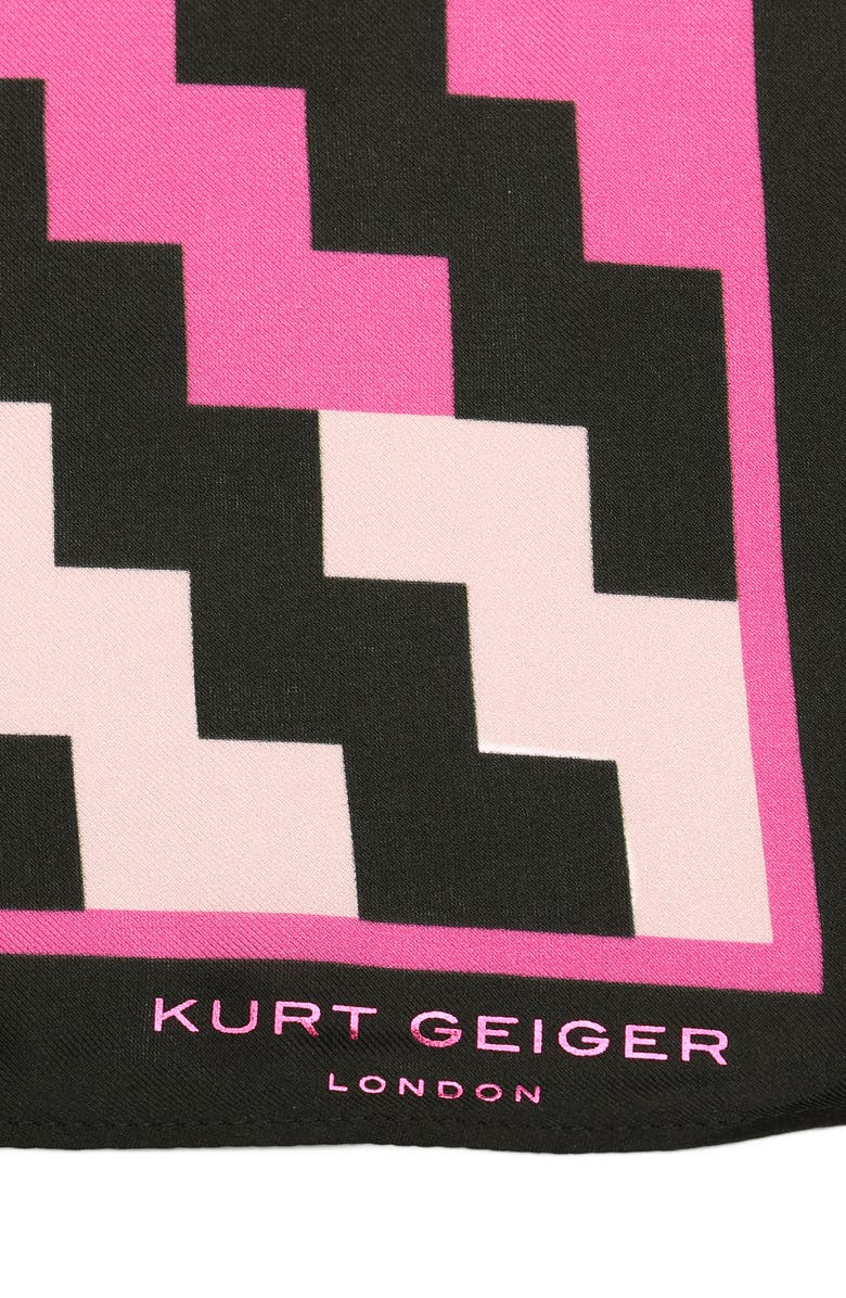 Kurt Geiger London Rainbow Silk Square Bandana, Alternate, color,
