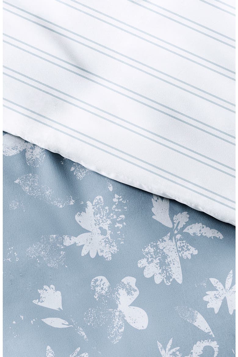 IENJOY HOME Premium Ultra Soft Country Home Pattern 3-Piece Reversible Duvet Cover Set, Alternate, color, LIGHT BLUE