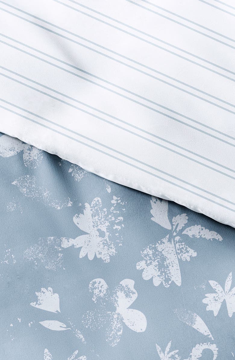 HOMESPUN IENJOY HOME Premium Ultra Soft Country Home Pattern 3-Piece Reversible Duvet Cover Set, Alternate, color, Light Blue