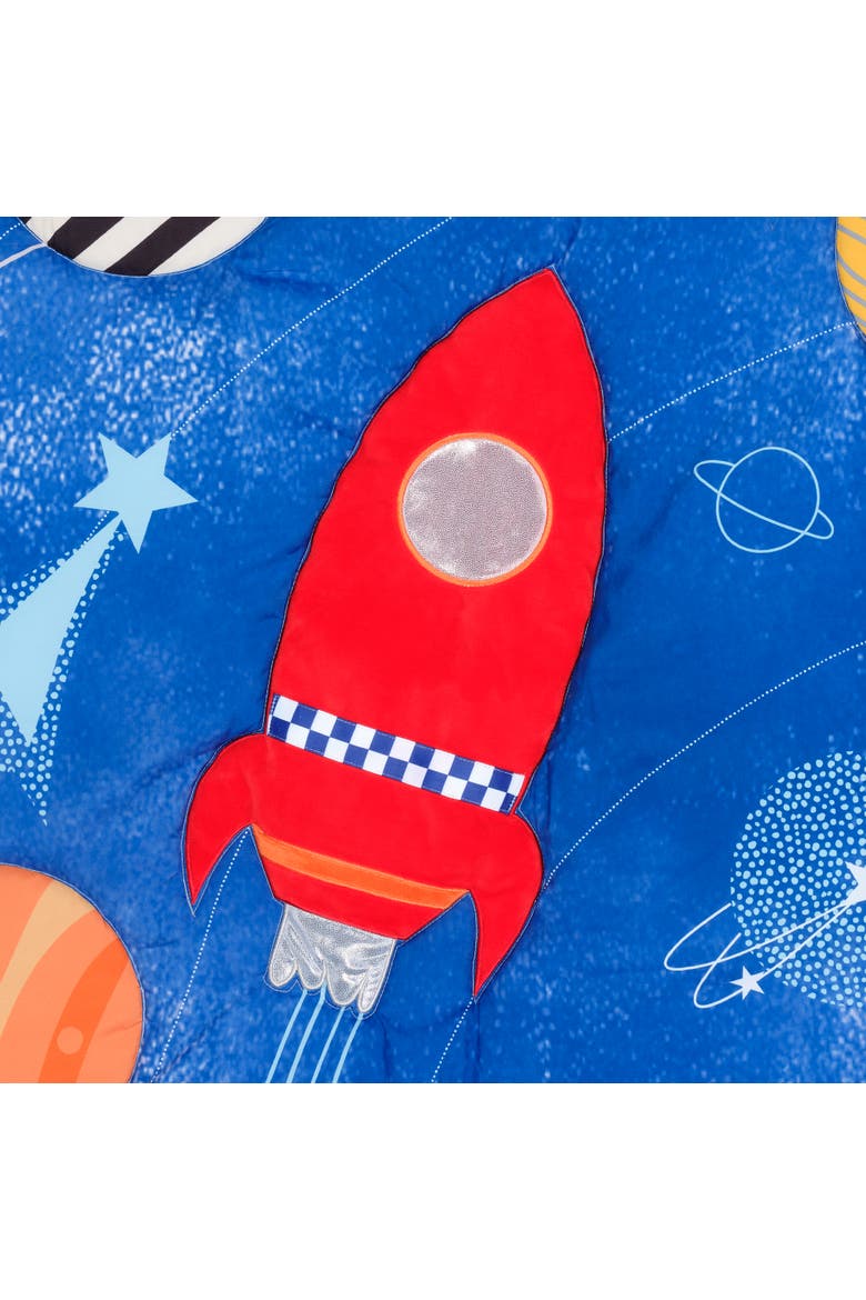 Space Galaxy 3-Pc Infant Nursery Baby Crib Bedding Set, Alternate, color, Blue