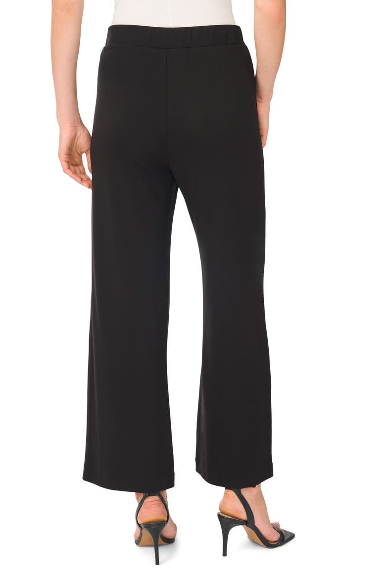 Ponte Straight Leg Pants, Alternate, color, RICH BLACK