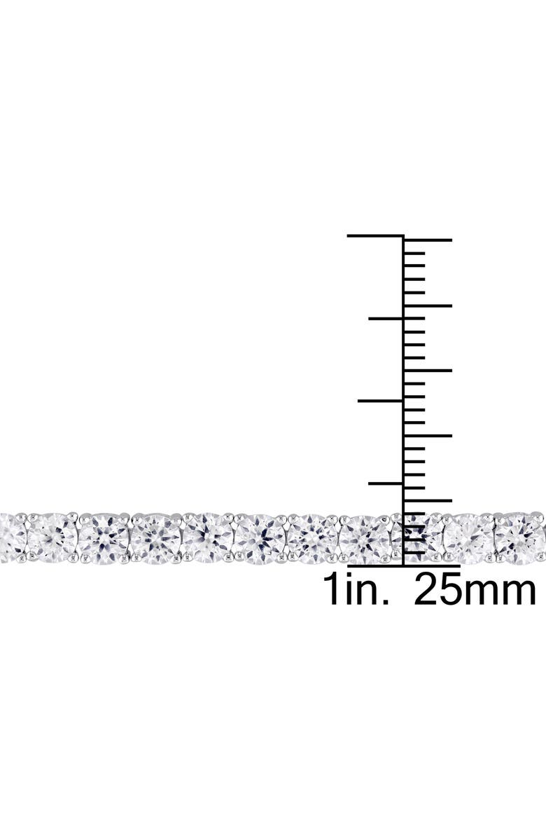 DELMAR Lab Created White Sapphire Tennis Necklace & Tennis Bracelet Set, Alternate, color, 